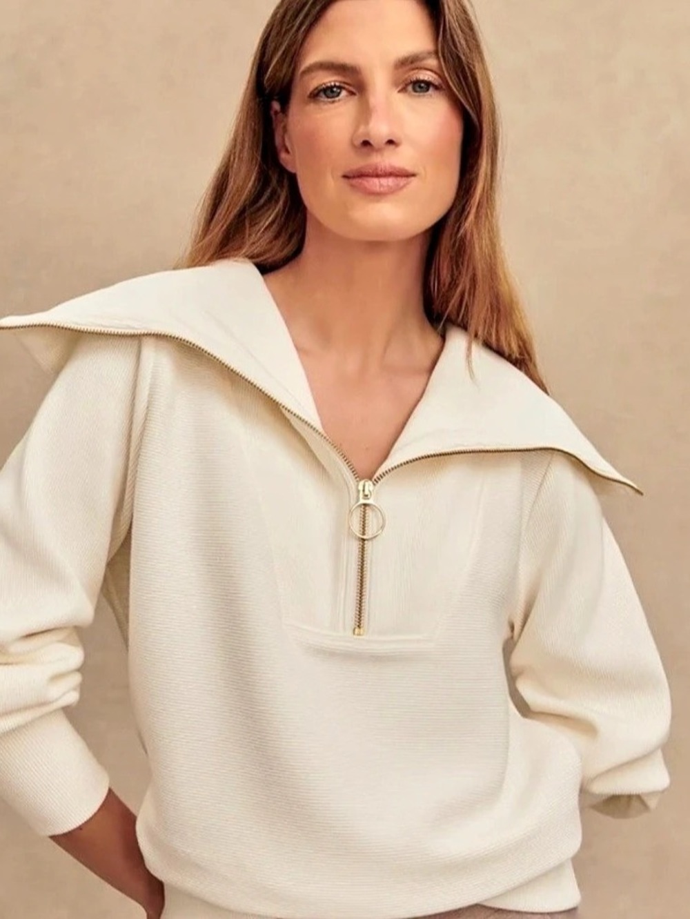 NWOT Varley vine half zip pullover
